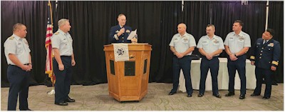 The USCG came out to celebrate its Auxiliary